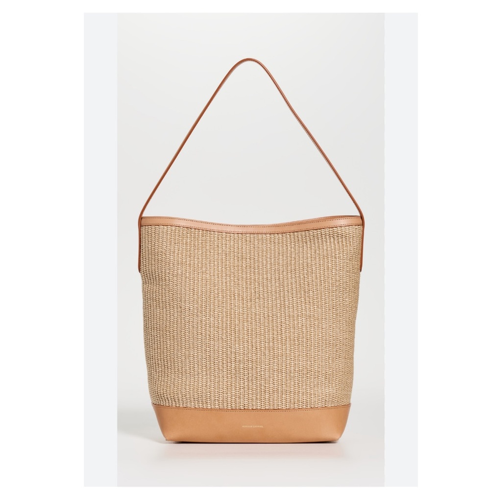 Mansur Gavriel Large Everyday Cabas Tote Bag in Raffia